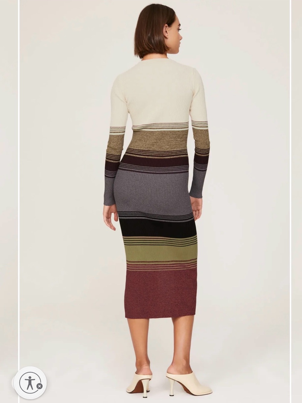 Staud Sahara Stripe Shoko Sweater Dress - Picture 3 of 7